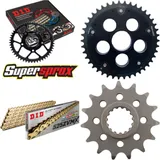 Chain Kit Stealth black for: DUCATI 1199 Panigale R 12 15-39-104 DID525ZVM-X(G&G) rivet