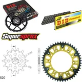 Kettensatz Stealth gold für: YAMAHA WR125 99-01/YZ125 99-01 13-48-112 DID520 Clip Kettensatz Stealth gold für: YAMAHA WR125 99-01/YZ125 99-01 13-48-112 DID520 Clip
