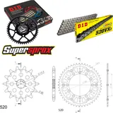 Chain Kit Stealth gold for: YAMAHA WR125 02-03/YZ125 02-04 13-49-112 DID520VX3 Clip