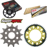 Kettensatz Stealth gold für: YAMAHA YZ125 05-08 13-48-112 DID520ZVM-X(G&G) Niet