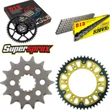 Kettensatz Stealth gold für: YAMAHA WR250 02-02/YZ250 02-07 14-48-114 DID520VX3 Niet
