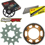 Chain Kit Stealth gold for: YAMAHA XV125 Virago 97-99 13-47-114 DID520VX3 Clip
