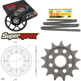 Kettensatz Stealth gold für: YAMAHA YZ250 F 05-09 13-49-114 DID520NZ Clip