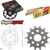 Kettensatz Stealth silber für: YAMAHA TDR250 88-90 14-45-108 DID520ERT2(G&G) Clip