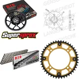 Kettensatz Stealth gold für: YAMAHA XV250 S Virago 95-00/ 16-45-114 DID520ZVM-X Niet Kettensatz Stealth gold für: YAMAHA XV250 S Virago 95-00/ 16-45-114 DID520ZVM-X Niet