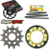 Kettensatz Stealth gold für: YAMAHA YZ125 09-15/YZ250 F 0 13-48-114 DID520NZ Clip