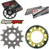 Kettensatz Stealth gold für: YAMAHA YZ125 09-15/YZ250 F 0 13-48-114 DID520ZVM-X Niet