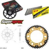 Kettensatz Stealth gold für: YAMAHA XJ6 Diversion /F 09-1 16-46-118 DID520VX3 Clip Kettensatz Stealth gold für: YAMAHA XJ6 Diversion /F 09-1 16-46-118 DID520VX3 Clip