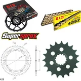 Chain Kit Stealth gold for: YAMAHA SR400 14-15 19-56-130 DID428VX(G&B) Clip