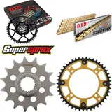 Kettensatz Stealth gold für: YAMAHA XT600 E 90-96/XT600 Z 15-45-106 DID520ZVM-X(G&G) Niet