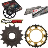 Kettensatz Stealth gold für: YAMAHA XT600 E 97-03 15-45-106 DID520ZVM-X Niet