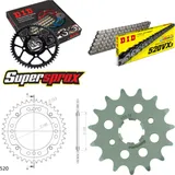 Kettensatz Stealth gold für: YAMAHA XT600 Z Tenere 86-86 15-40-102 DID520VX3 Niet