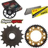 Kettensatz Stealth gold für: YAMAHA YZF750 R7 99-00 17-43-118 DID530VX3 Endlos