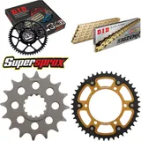 Kettensatz Stealth gold für: YAMAHA FZS1000 Fazer 01-05 16-44-116 DID530ZVM-X(G&G) Niet