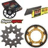 Kettensatz Stealth gold für: KAWASAKI KX80 19``/16`` >4 13-51-124 DID420D Clip