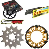 Chain Kit Stealth gold for: KAWASAKI KX125 03-03 13-51-110 DID520 Clip
