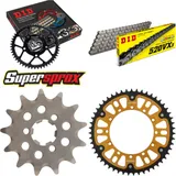 Kettensatz Stealth gold für: KAWASAKI KX125 04-08 13-51-114 DID520VX3 Endlos Kettensatz Stealth gold für: KAWASAKI KX125 04-08 13-51-114 DID520VX3 Endlos