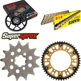 Kettensatz Stealth gold für: KAWASAKI KX125 96-97 13-50-112 DID520VX3(G&B) Endlos