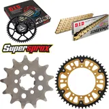 Kettensatz Stealth gold für: KAWASAKI KX125 96-97 13-50-112 DID520ZVM-X(G&G) Niet