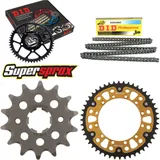 Chain Kit Stealth gold for: KAWASAKI KX250 90-91 14-48-114 DID520NZ Clip