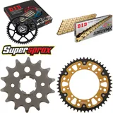 Kettensatz Stealth gold für: KAWASAKI KX250 90-91 14-48-114 DID520ZVM-X(G&G) Endlos