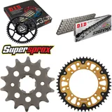 Kettensatz Stealth gold für: KAWASAKI KX250 92-93 14-49-114 DID520ZVM-X Endlos