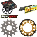 Kettensatz Stealth gold für: KAWASAKI KX250 07-08 14-51-116 DID520 Clip