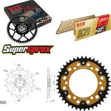 Chain Kit Stealth gold for: KAWASAKI EL252 F Eliminator 14-40-112 DID520ERT2(G&G) Clip