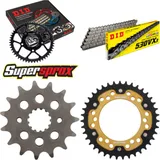 Chain Kit Stealth gold for: KAWASAKI GPX600 R 88-99/GPZ6 15-39-102 DID530VX3 rivet