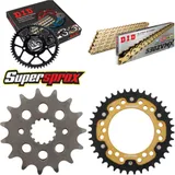 Kettensatz Stealth gold für: KAWASAKI GPX600 R 88-99/GPZ6 15-39-102 DID530ZVM-X(G&G) Niet