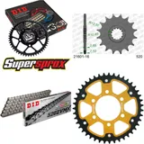 Kettensatz Stealth gold für: KAWASAKI ZX-6R /RR 09-12/ZX- 16-43-112 DID520ZVM-X Niet