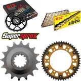 Kettensatz Stealth gold für: KAWASAKI GPZ750R 85-90 16-49-112 DID530VX3(G&B) Niet