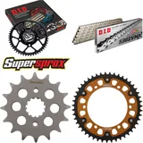 Kettensatz Stealth gold für: KAWASAKI GPX750R 87-90 16-47-110 DID530ZVM-X(S&S) Niet