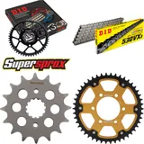 Kettensatz Stealth gold für: KAWASAKI ZXR750 90-90 16-46-112 DID530VX3 Niet