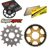 Kettensatz Stealth gold für: KAWASAKI ZXR750 90-90 16-46-112 DID530VX3(G&B) Niet