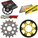 Kettensatz Stealth gold für: KAWASAKI ZXR750 R 91-92 16-42-108 DID530VX3(G&B) Niet