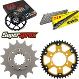 Kettensatz Stealth gold für: KAWASAKI Z750 /S 04-06/Z750 15-43-112 DID520VX3 Endlos
