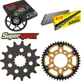 Kettensatz Stealth gold für: KAWASAKI Z900 ABS 17- 15-44-114 DID525VX3 Endlos