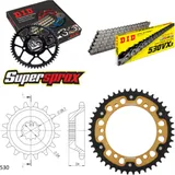 Chain Kit Stealth gold for: KAWASAKI ZZR1100 90-92 17-45-110 DID530VX3 endless
