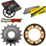 Kettensatz Stealth gold für: KAWASAKI Zephyr 1100 92-97 16-48-116 DID530VX3 Niet