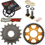 Chain Kit Stealth gold for: KAWASAKI ZZR1200 02-05 17-44-112 DID530ZVM-X(G&G) rivet