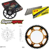 Chain Kit Stealth gold for: HUSQVARNA SM125 S 00-06 14-49-114 DID520VX3 endless