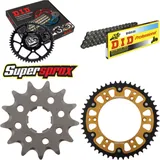 Kettensatz Stealth gold für: HUSQVARNA CR250 95-98 13-48-114 DID520 Clip