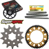 Kettensatz Stealth gold für: HUSQVARNA CR250 95-98 13-48-114 DID520NZ Clip