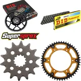 Kettensatz Stealth gold für: HUSQVARNA TC250 02-03/TE250 14-50-116 DID520 Clip