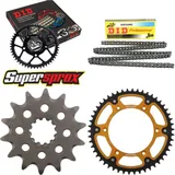 Kettensatz Stealth gold für: HUSQVARNA TC250 02-03/TE250 14-50-116 DID520NZ Clip