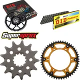 Chain Kit Stealth gold for: HUSQVARNA TC250 04-05/TE250 13-50-116 DID520 Clip