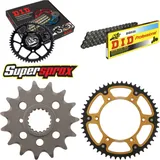 Kettensatz Stealth gold für: HUSQVARNA TE449 11-13 15-51-108 DID520 Clip