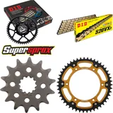 Chain Kit Stealth gold for: HUSQVARNA TC510 08-12 14-47-116 DID520VX3(G&B) rivet