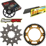 Chain Kit Stealth gold for: HUSQVARNA TE450 08-13 13-47-116 DID520 Clip
